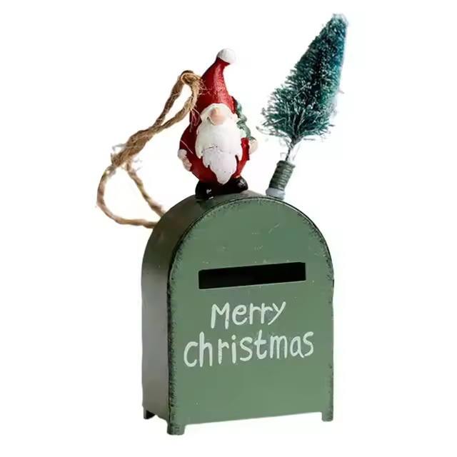 Adorno De Árbol De Navidad Exquisito De Santa Claus De Dibujos Animados Colgante Para Correo Único Y Especial Decoración Navideña - 1