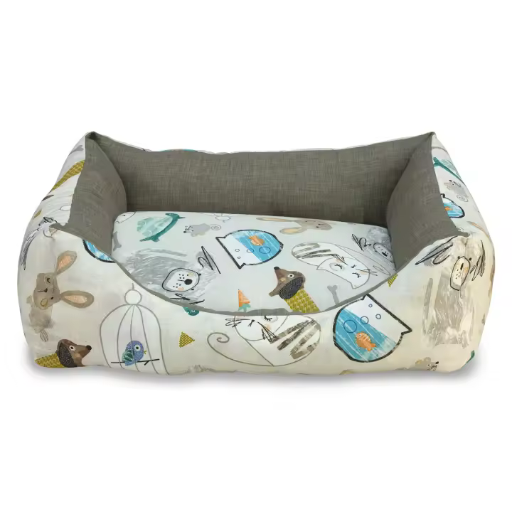 Cama cuadrada Mascotas en casa 70cm - Ayuda al descanso de tu perro - Accesorios para mascotas - 1