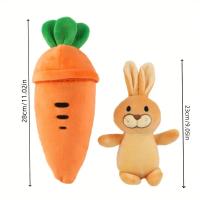 Muñeco De Peluche Conejo De Pascua 28cm Juguete Suave Relleno De Algodón PP Muñeco De Carroza Regalo De Día De La Madre Y Navidad - details 1