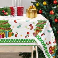 Mantel De Plástico Para Navidad 2024 Decoración De Invierno Para El Hogar Cubierta De Mesa De Navidad Noel Decoración Año Nuevo 2025 Rectangular - details 0