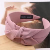 Nueva Moda Diademas Con Nudo Para Mujeres Color Sólido Cinta De Tela Ancha Accesorio De Cabello Suave Diadema Decorativa Para Todas Las Estaciones - details 8