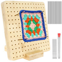 Tablero De Bloqueo De Crochet De Madera Reutilizable Set De Bloqueo De Tejer a Mano Tablero De Bloqueo De Gehäkeltes Planche De Blocage Au Crochet - details 11