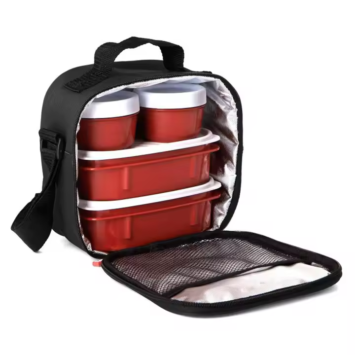 TATAY Urban Food Casual - Bolsa Térmica Porta Alimentos 3L con Recipientes. Black Edition - 1