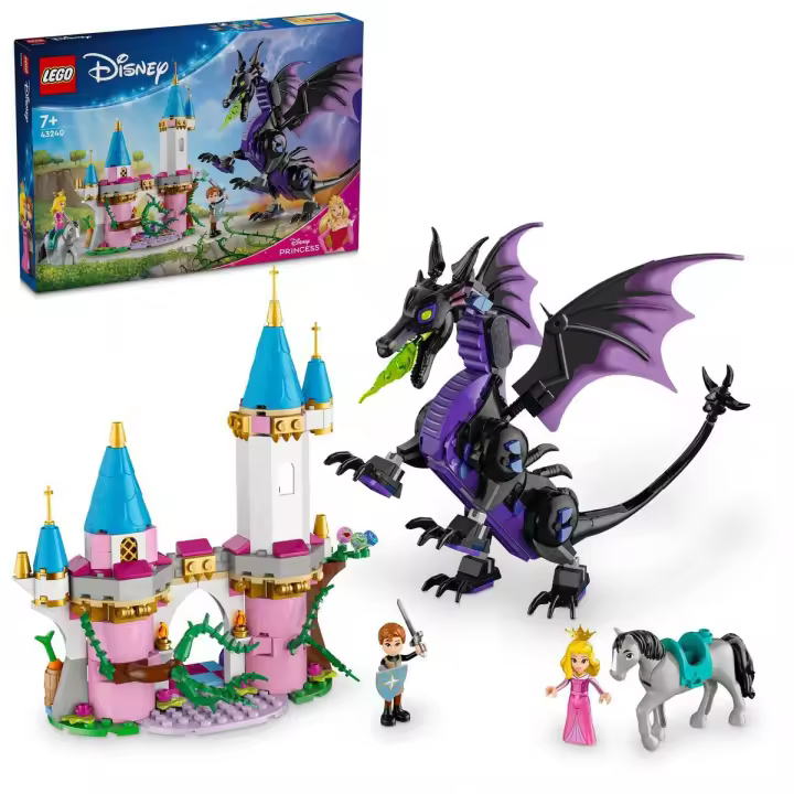 LEGO® | Disney Princess Maléfica en Forma de Dragón Juguete para fans de La bella durmiente 43240 - 1