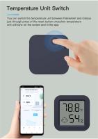 Sensor De Temperatura Y Humedad Mini Con Pantalla LCD Control Remoto Por App Y Voz Compatible Con Google Tuya Smart Home Bluetooth 5.0 - details 6