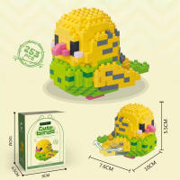 Bloques De Construcción 3D Model De Papagayo Bonito Para Decoración De Mesa Juguetes Educativos Para Niños Regalos DIY Micro - details 11