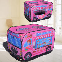 Carpa De Juego Para Niños Y Niñas Interior Ice Cream Con Piscina De Bolas Oceánicas Plegable Casa De Juegos Para Princesas Material De Poliéster Edad Recomendada 0-3 Años - details 0