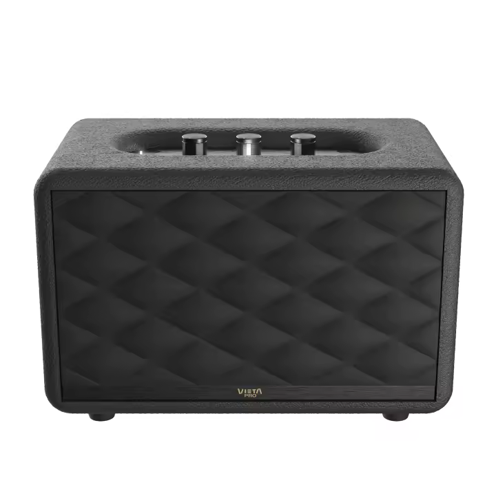 Vieta Pro Adagio - Altavoz Potente Bluetooth Vintage de 65W con 15H de Batería, TWS, IPX7, USB y True Wireless. Altavoces Inalámbricos Retro - 1