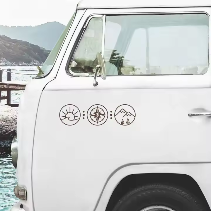 Pegatina De Camper Vanlife Para Coche RV Motocicleta Caravana Vinilo Diseño Creativo Accesorios De Personalización - 1