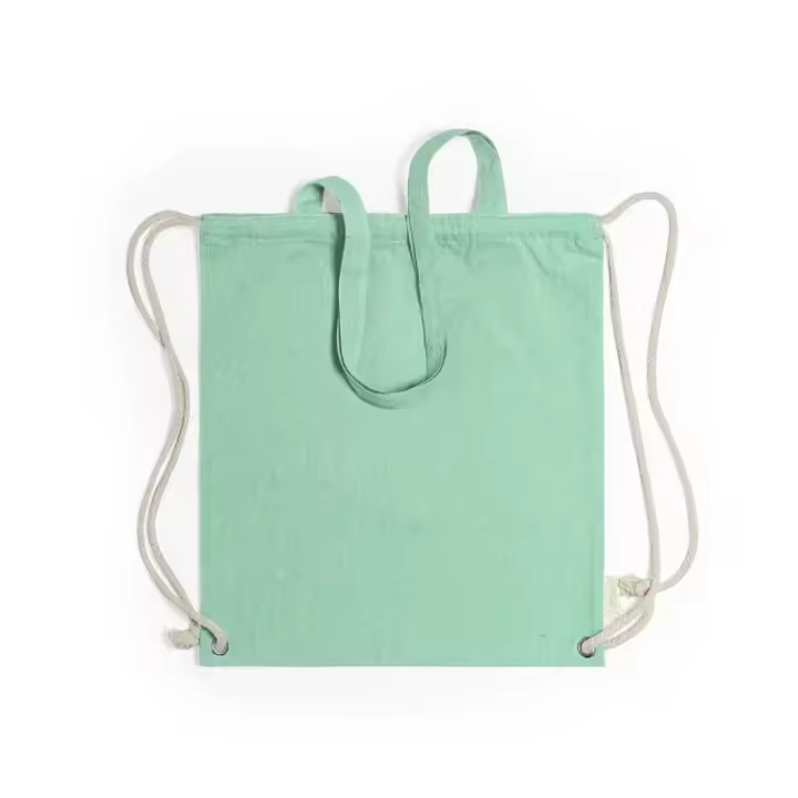 BOLSA MOCHILA FENIN Algodon Reciclado Verde - 1