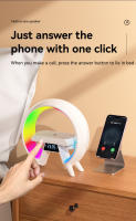 Lámpara De Noche Bluetooth Inalámbrica Con Altavoz Y Carga USB RGB LED Regalo Para Niños Iluminación Decorativa Con Música Multifuncional Recargable - details 8