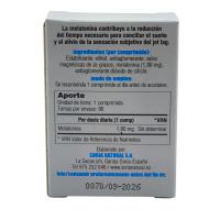 Melatonin Travel 90 comprimidos Soria Natural, Melatonina, Insomnio, Sueño reparador, Descanso nocturno, Jet Lag, Suplemento alimenticio. - details 1