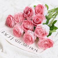 5/10Pcs Bouquet De Flores Artificiales De Rosa Para Decoración De Hogar Boda Centro De Mesa Arreglo Floral Jardín Estilo Seda - details 6
