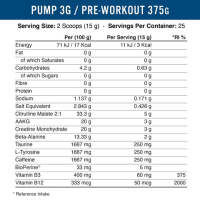 Pump 3G Pre Workout 375g (with Caffeine) Applied Nutrition Ltd - details 0
