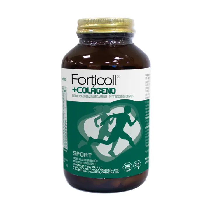 FORTICOLL COLAGENO SPORT 180 COMPRIMIDOS -SIN GLUTEN - SIN LACTOSA FACILITA LA RECUPERACION Y MEJORA EL RENDIMIENTO - 1