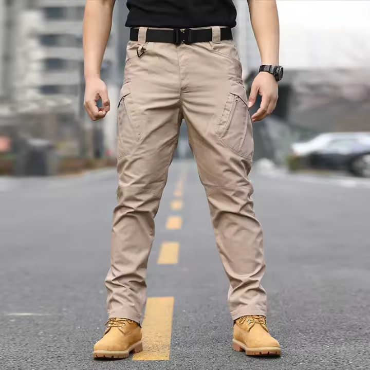 Pantalones Tácticos Para Hombre Con Múltiples Bolsillos Pantalones Militares De Trabajo Y Senderismo Casual Resistentes Al Desgaste Tallas Grandes Hasta 6XL - 1