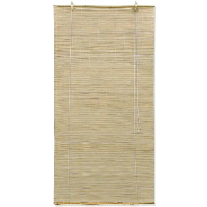 Persianas enrollables de bambú natural 80x160 cm - 1
