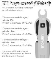 Leycyle Llave De Torsión Para Bicicleta De Carretera Y MTB Herramienta De Reparación De Frenos Y Aceite Con Tubo Abierto 7-8MM - details 5