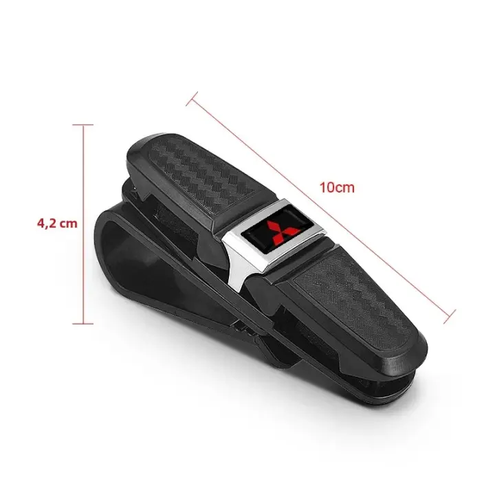 Visera De Coche Universal Para Mitsubishi Lancer L200 Pajero Sport Attrage Mirage Eclipse Con Clip Para Gafas Y Tarjeta De Entrada - 1