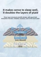 Juego De Sábanas Con Fundas Para Almohadas Cooling Ice Silk Y Látex Tejido Quilted Transpirable Para Verano Resistente Al Calor Materiales Sólidos De Poliéster 200TC - details 17