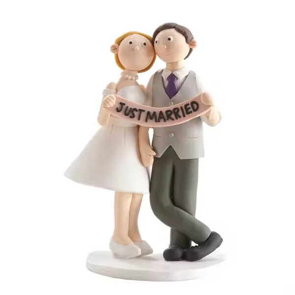 Disok Pareja Novios Just Married Regalos para Fiestas - 1
