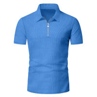 Traje Casual Para Hombre Verano European Y American Con Camisa De Encaje Sólido Y Pantalones Cortos Estilo Libre Con Cuello Redondo - details 16