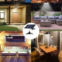 Lámpara Solar Colgante Split Con 1 Panel Y Control Remoto Para Camping Y Jardín Fuente De Energía LED Material ABS - details 3