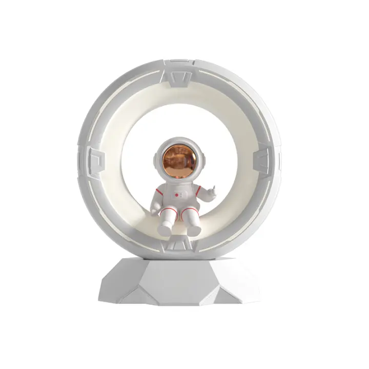 Lámpara De Mesa LED Recargable Con Toque Para Niños Astronauta Iluminación Creativa Para Dormitorio Luz Nocturna Con Batería Incluida - 1