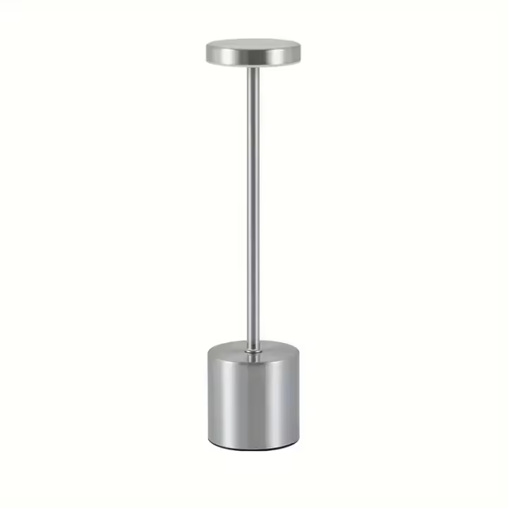 Lámpara De Mesa Sin Cable LED Recargable Táctil Tri-color Para Decoración De Habitación Restaurante Y Bar Moderna Y Minimalista - 1