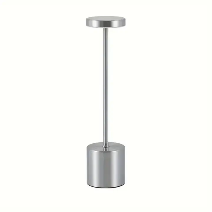 Lámpara De Mesa Sin Cable LED Recargable Táctil Tri-color Para Decoración De Habitación Restaurante Y Bar Moderna Y Minimalista - 1