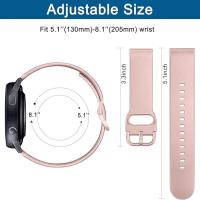 Correa De Reloj De Silicona Unisex Para Samsung Quick Release 20mm 22mm Suave Deportiva Reemplazable Adecuada Para Hombres Y Mujeres - details 3