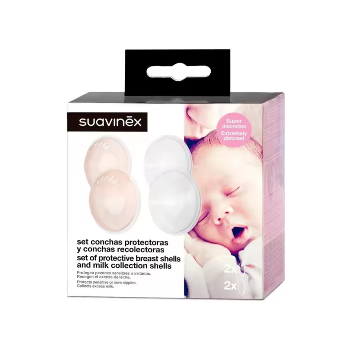 Suavinex Set de Conchas Protectoras 2+2U para Lactancia - 1