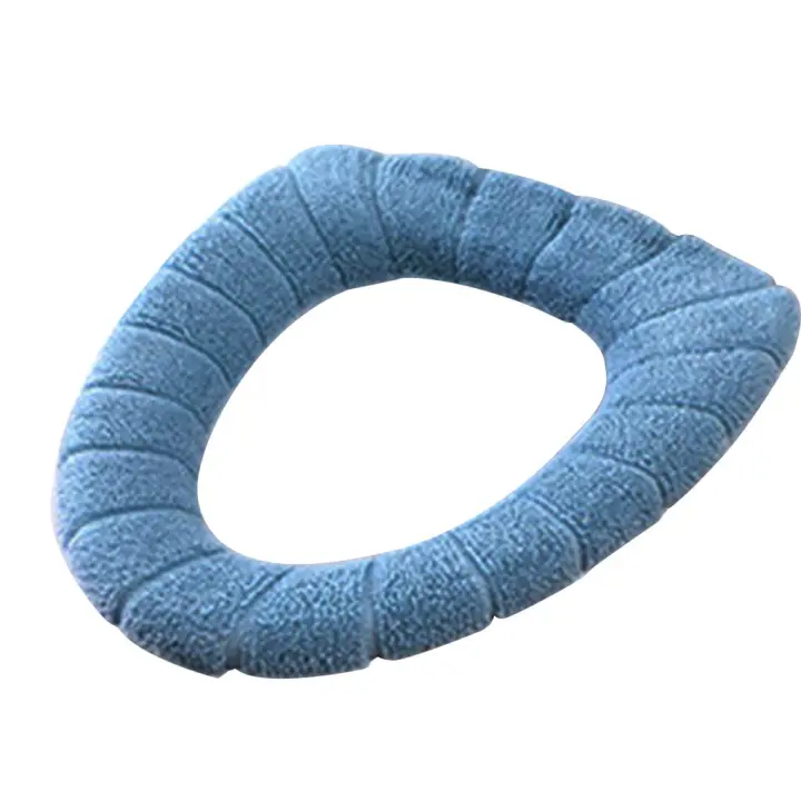 Funda de asiento de Inodoro de Tela, más Gruesa, elástico y lavable, almohadillas para taburetes de baño - 1