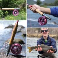 Carrete De Pesca Al Fly Sougayilang CNC Machined Aluminio Cuerpo Acero Inoxidable Eje Principal Knob Antideslizante 5/6 Pesca - details 39