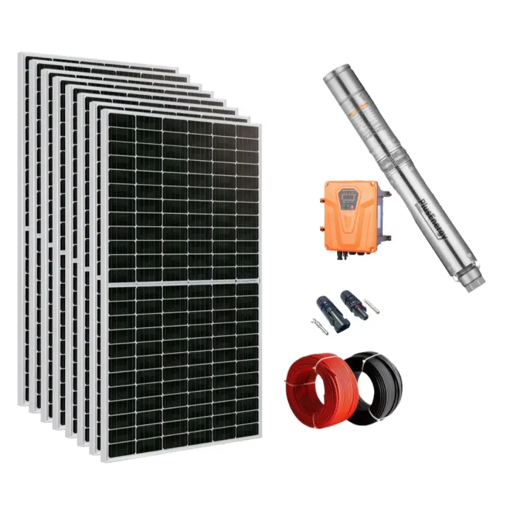 Plusenergy - Kit Bombeo sumergible PlusEnergy 4SSPC14 320 AD380 7.5KW - 1