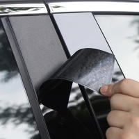 6pcs Adornos De Puerta Y Ventana Para Mazda CX-3 2016-2022 Pegatinas De Cubierta De Estructura Negra Brillante Accesorios De Estilo De Cromo - details 8