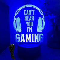 Lámpara De Noche LED NEON GAMER 3D Iluminación RGB Para Habitación De Juegos Decoración De Pared Luz De Mesa Personalizada Para Niños - details 32