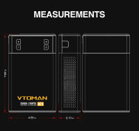 VTOMAN X1 Arrancador de Coche con Compresor de Aire de 100PSI, Arrancador de Coche de 2500A de Pico, Caja de Batería de Litio de 12V, LED de 400 Lúmenes, 10 Protección de Seguridad, Banco de Energía Portátil - details 12