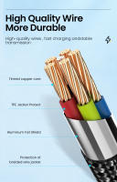 Cable Micro USB NNBILI De 90 Grados Para Samsung S7 Xiaomi Carga Rápida 2.4A Cable USB Para Smartphone Android Longitudes De 1m/2m/3m - details 2