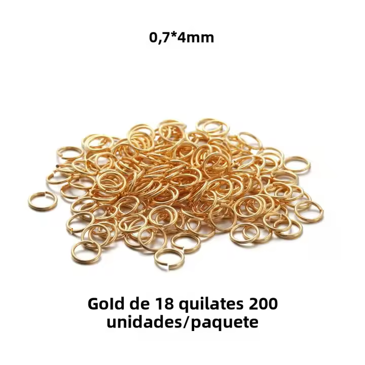 Anillos Abiertos De Acero Inoxidable 50-200pcs 3-10mm Anillos Split Conector Para Accesorios De Joyería Suministros De Enlaces - 1