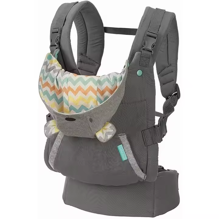 Infantino Cuddle Up ergonómico sudadera con capucha Carrier, gris - 1