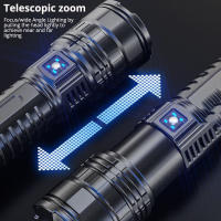 Linterna Táctica Con Batería Integrada Luz De Emergencia 4km 1000W Máxima Potencia LED Distancia De Iluminación > 500 Metros - details 4