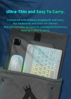 Teclado Inalámbrico Bluetooth Para Tableta Android iOS Windows Con Iluminación RGB Teclado Ratón Compatible Con iPad Y Teléfono - details 7