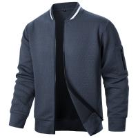 Conjunto De Sudadera Y Chaqueta Ligera Para Hombre En Color Sólido Estilo Casual Con Cierre De Cremallera Pantalones Con Cierre Elástico Streetwear Para La Vida Diaria - details 10