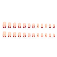 Set De Uñas Postizas Cuadradas 24 Piezas + 1 Archivo + 1 Pieza De Pegamento De Gel Combos De Uñas Postizas De Acrílico - details 3