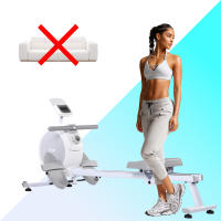 Máquina de remo Clover Fitness CF-Rower Blanco - Tonifica en casa, resistencia magnética ajustable, pantalla LCD y soporte para dispositivos - details 0