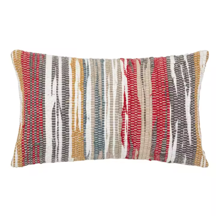 Cojín chindi "Row" Multicolor, 30x50 cm - Atmosphera - 1