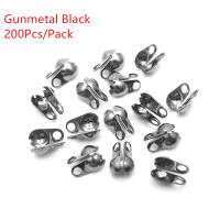 200pcs Encapsuladores De Cadena De Bolas De Plata Y Oro Pintados 1.5mm 2mm 2.4mm 3.2mm Para Joyería Enlaces Y Cierre De Encuentros - details 5
