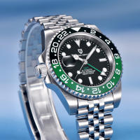 Reloj Mecánico Para Hombre PAGANI DESIGN 2025 PD-1662 Resistente Al Agua 100M Cristal De Zafiro GMT Con Coronación De Mano Automática Y Múltiples Zonas Horarias - details 7