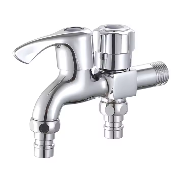 Grifo de cocina de aleación montado en la pared, grifo de jardín para fregadero de lavadora - 1